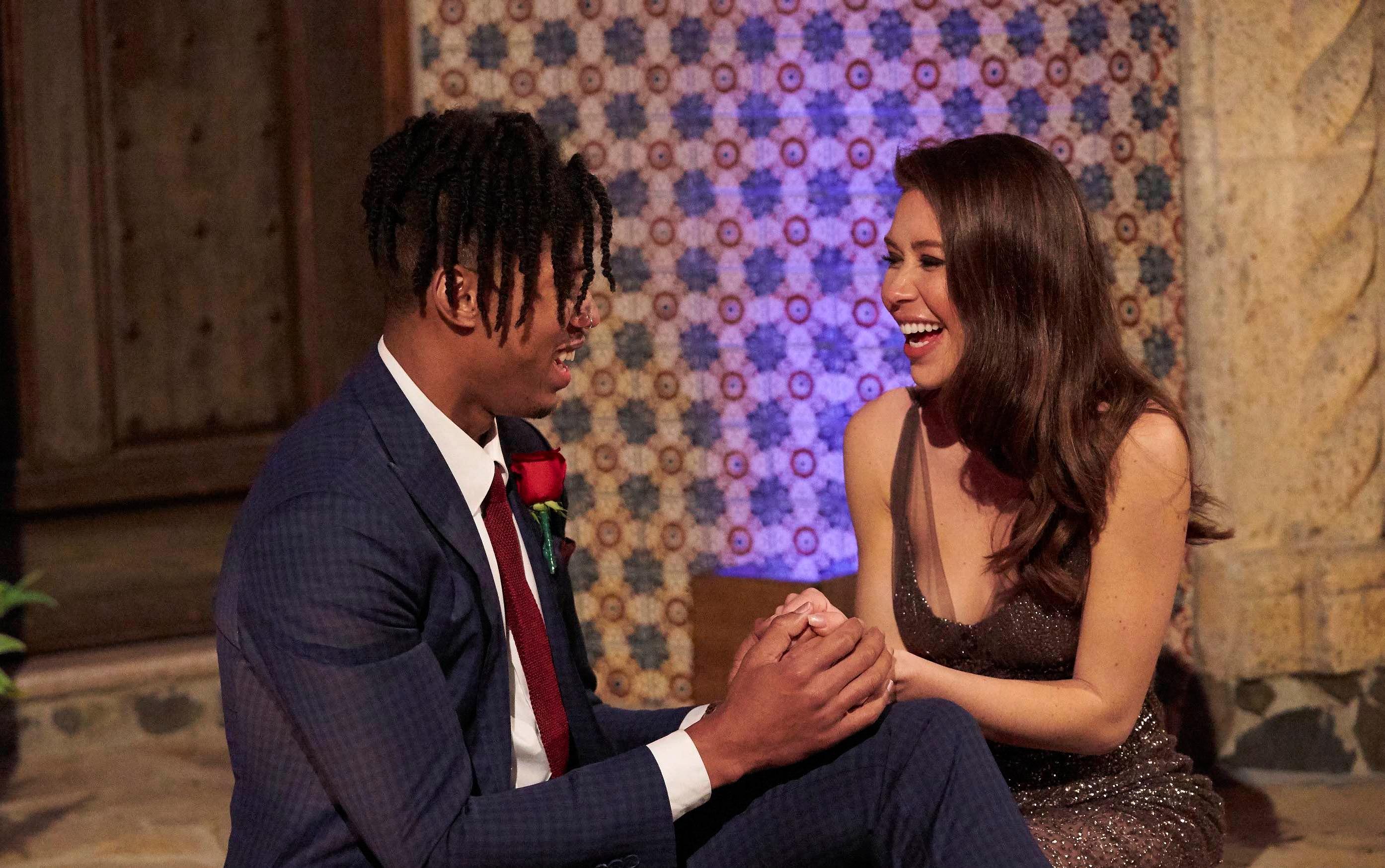 Nate and Gabby during Episode 2 of 'The Bachelorette' Season 19.