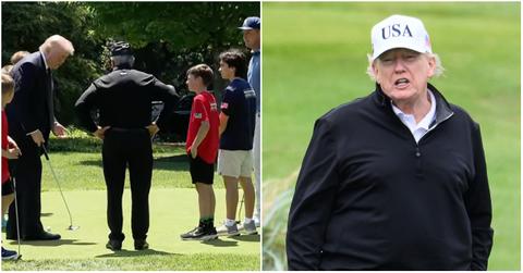 Trump Missed Three Easy Putts at Kids Fitness Event, Gives Up