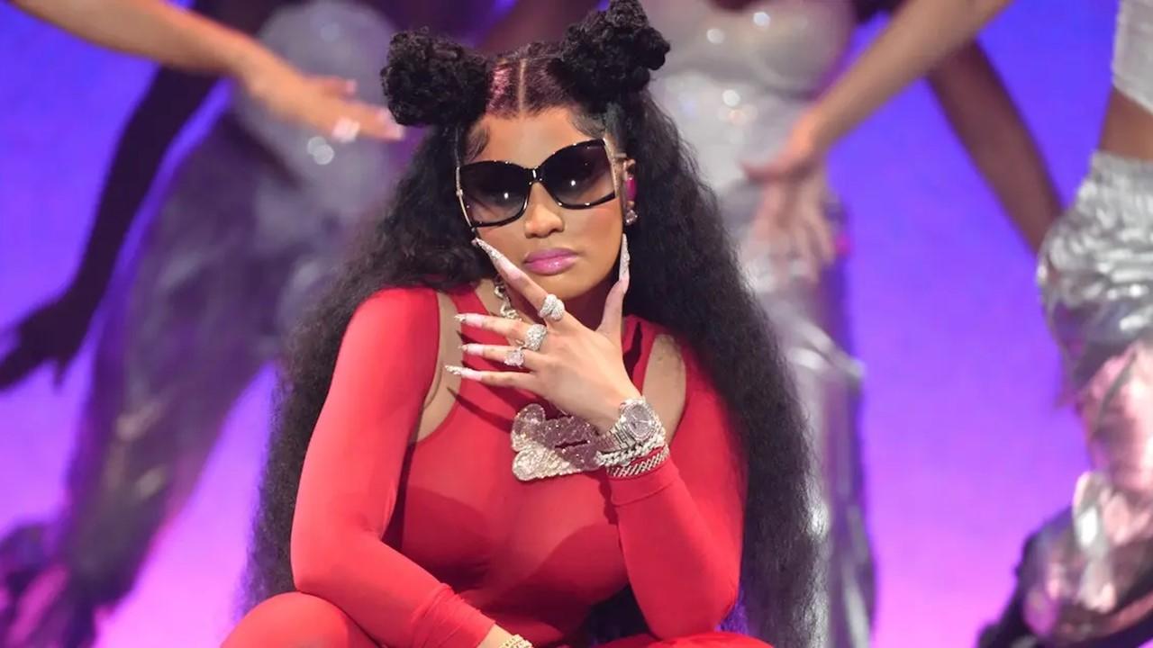 Nicki Minaj performs onstage during the 2023 MTV Video Music Awards on Sept. 12, 2023