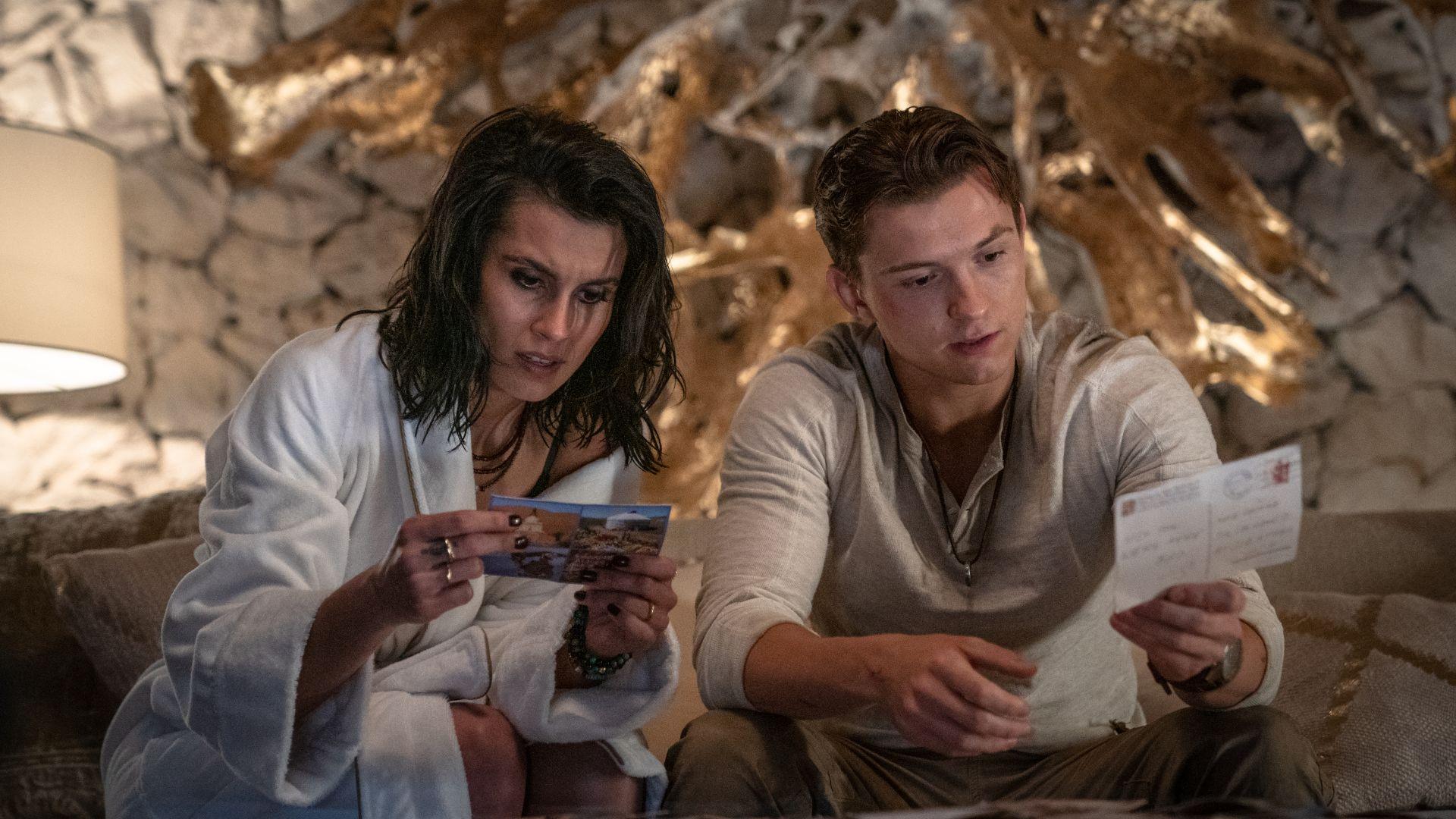 Tom Holland and Sophia Ali in 'Uncharted.'