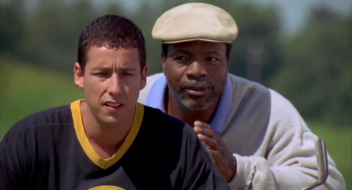 adam sandler and carl weathers in happy gilmore
