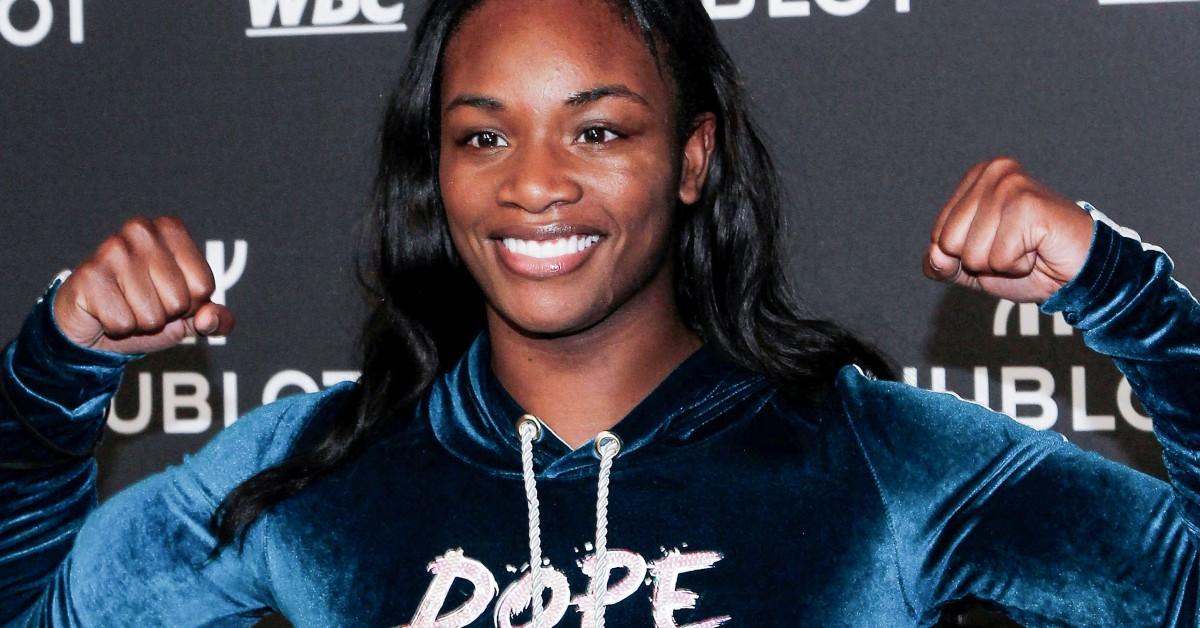 Claressa Shields flashing a strong pose for the camera