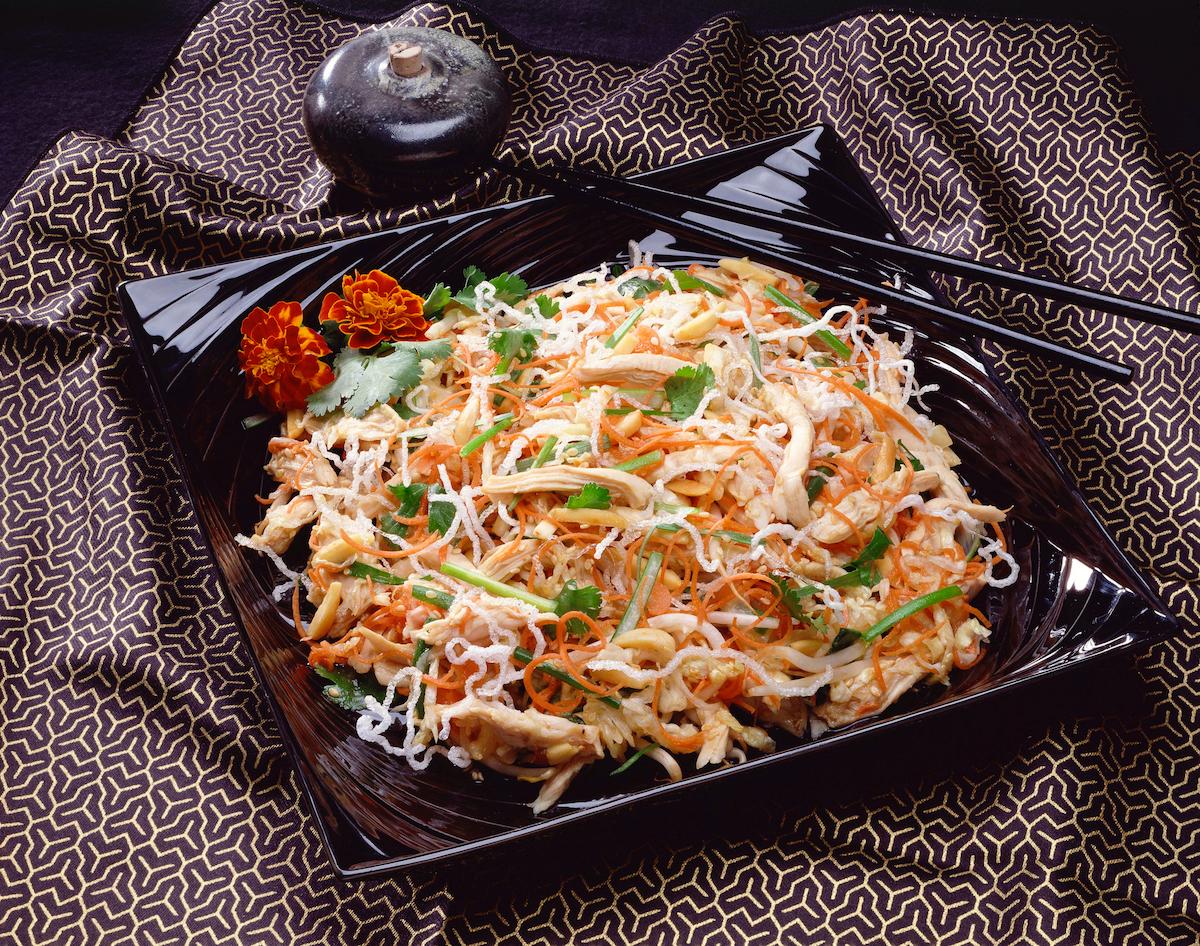 a dish of asian noodles