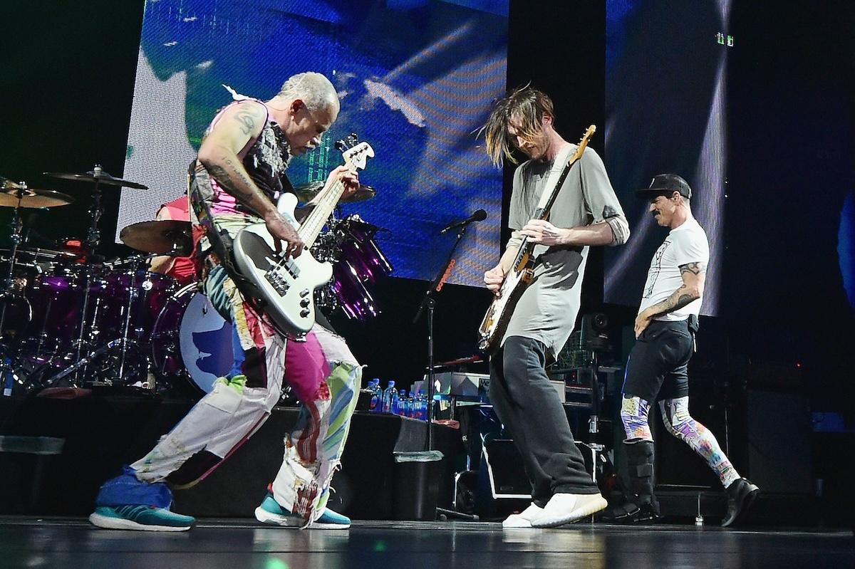 Josh Klinghoffer plays with the Red Hot Chili Peppers