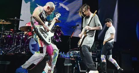 Josh Klinghoffer plays with the Red Hot Chili Peppers