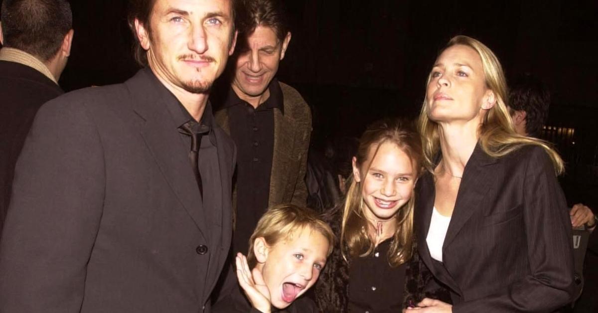 (l-r): Sean Penn, Hopper Penn, Dylan Penn, and Robin Wright