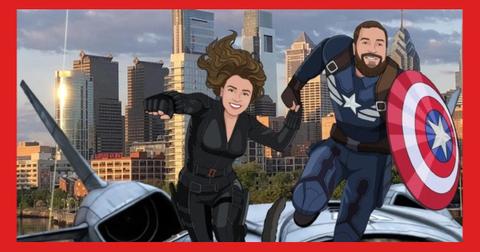 A customizable Avengers portrait