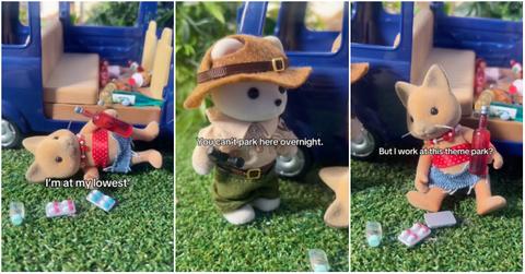 A skit from Sylvanian Drama on TikTok.