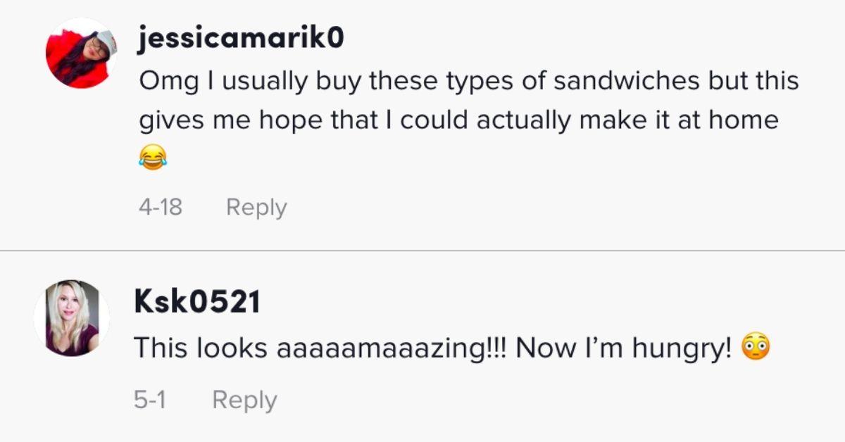 comments from @Cookwithlexx's TikTok