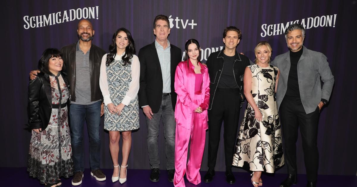 The cast of 'Schmigadoon' posing at the Season 2 premiere in New York City.