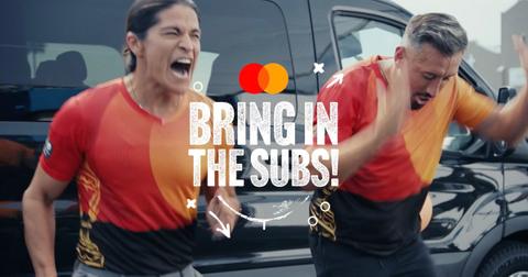 Cristo Fernandez and Hector Herrera in Mastercard's "Bring in the subs" campaign