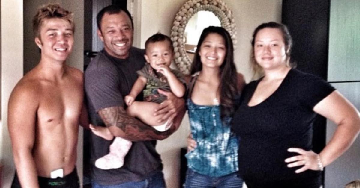 Sunny Garcia with his adult kids.