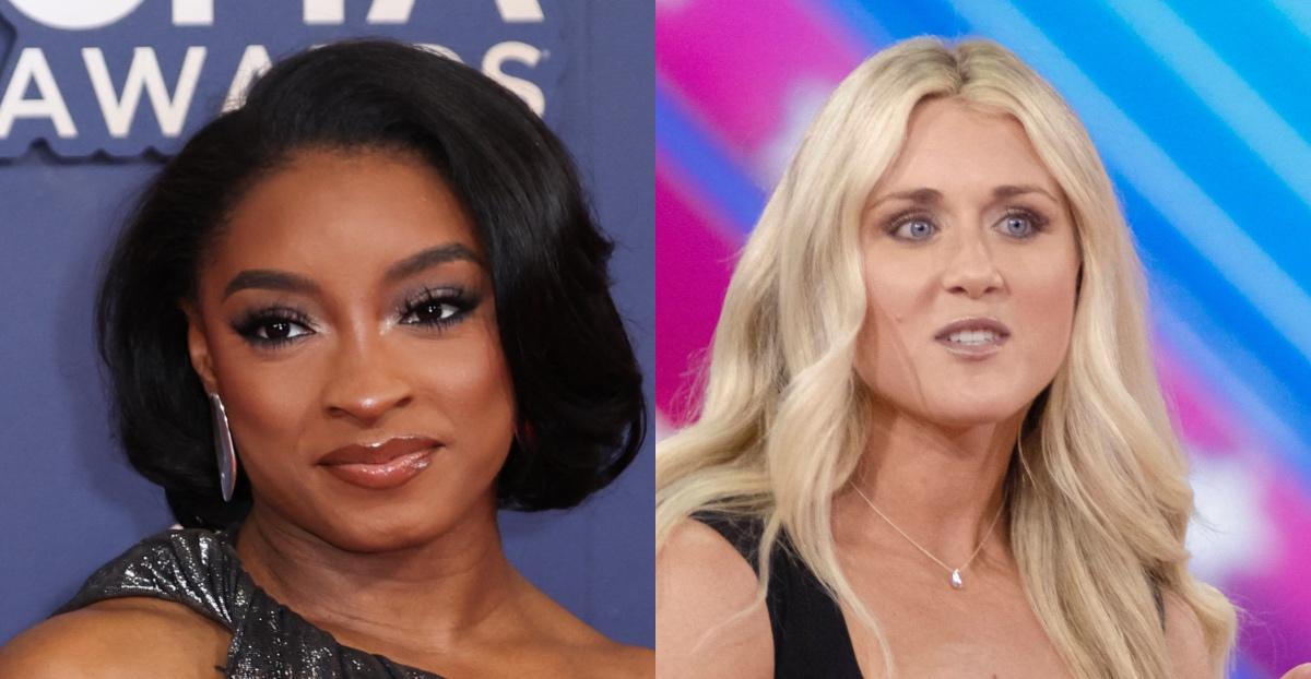 Simone Biles, Riley Gaines