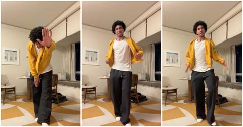 NBA player Jared McCain doing the "Jared McCain TikTok dance" to "Maps"