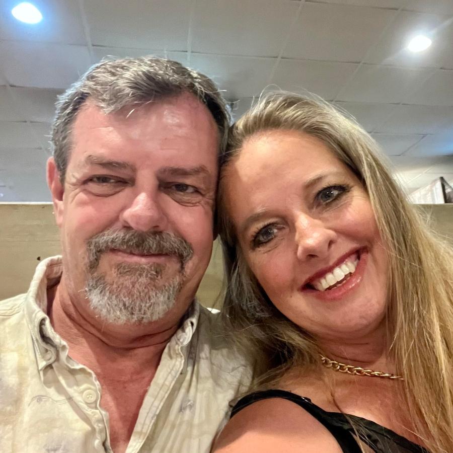 Kenneth Palmer and Kim Plath in a Facebook selfie