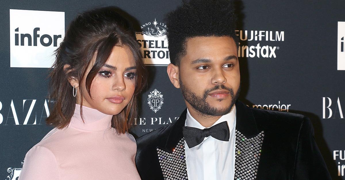 selena gomez the weeknd red carpet