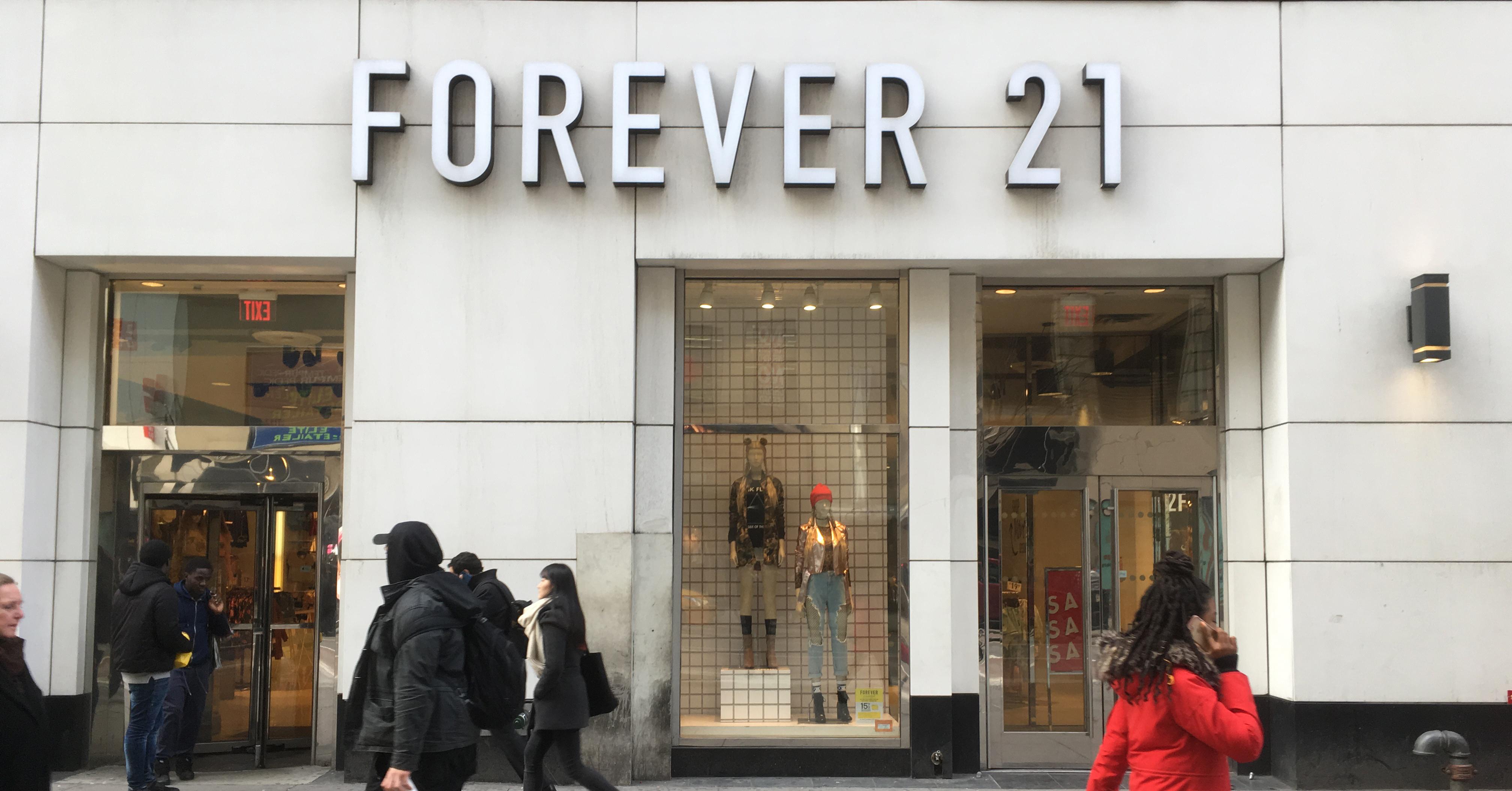 Forever 21 bankrupt, closing 178 stores , forever 21 store near me 