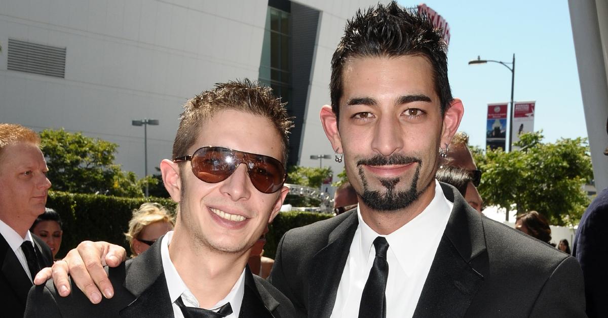 Jake Harris (left) and Josh Harris (right) attend the 2010 Creative Arts Emmy Awards