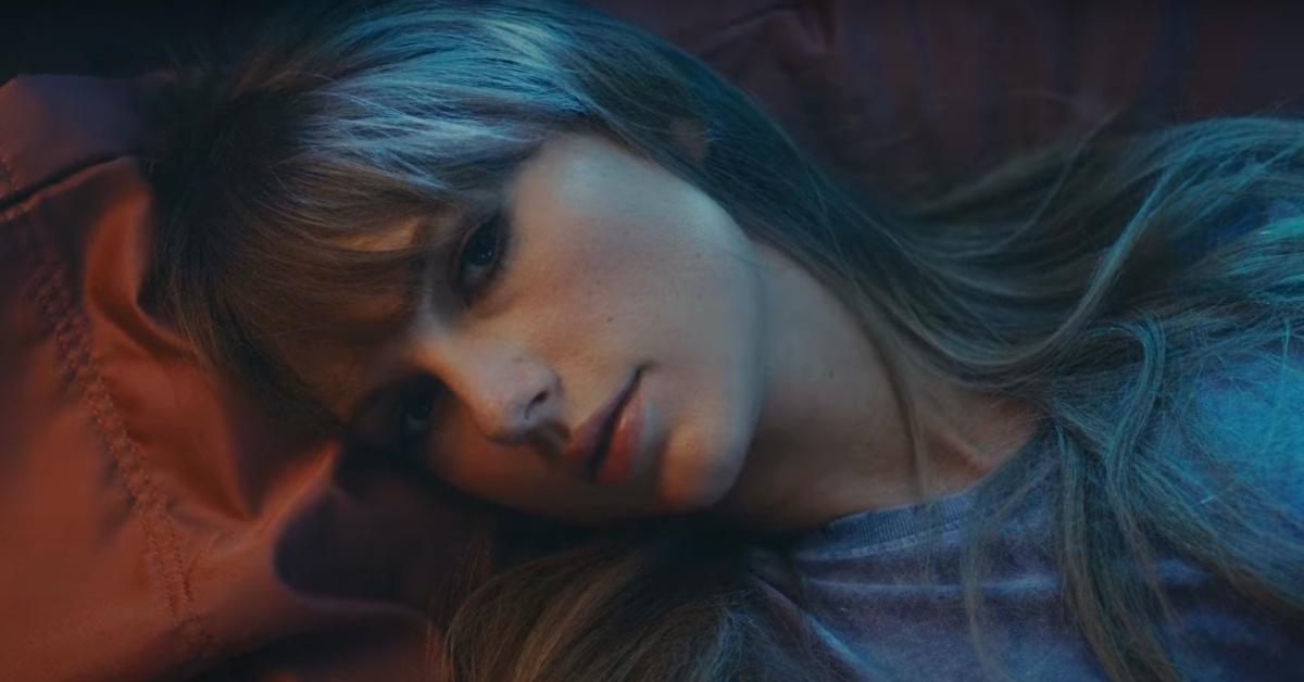 Taylor Swift in the "Lavender Haze" music video.