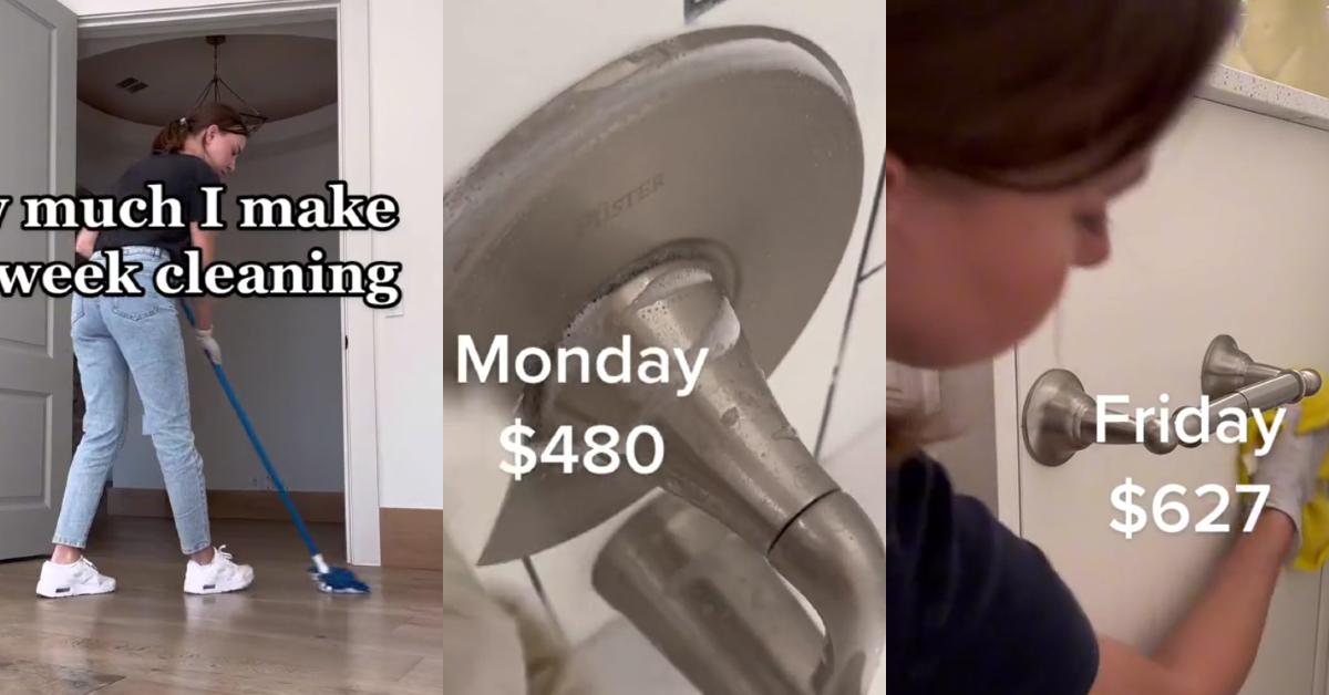 Tiktoker Reveals How Much She Earns Cleaning Houses in the US