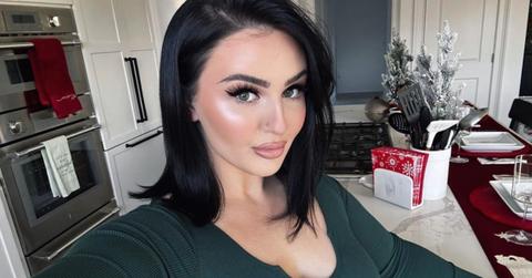 mikayla nogueira taking a selfie in her kitchen