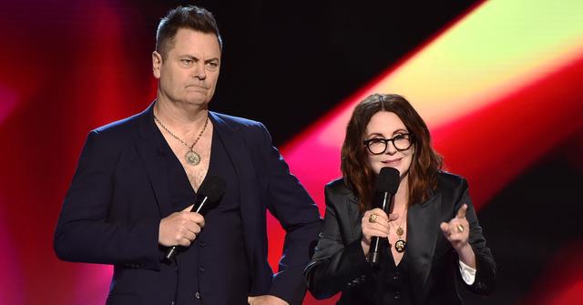 Nick Offerman and Megan Mullally