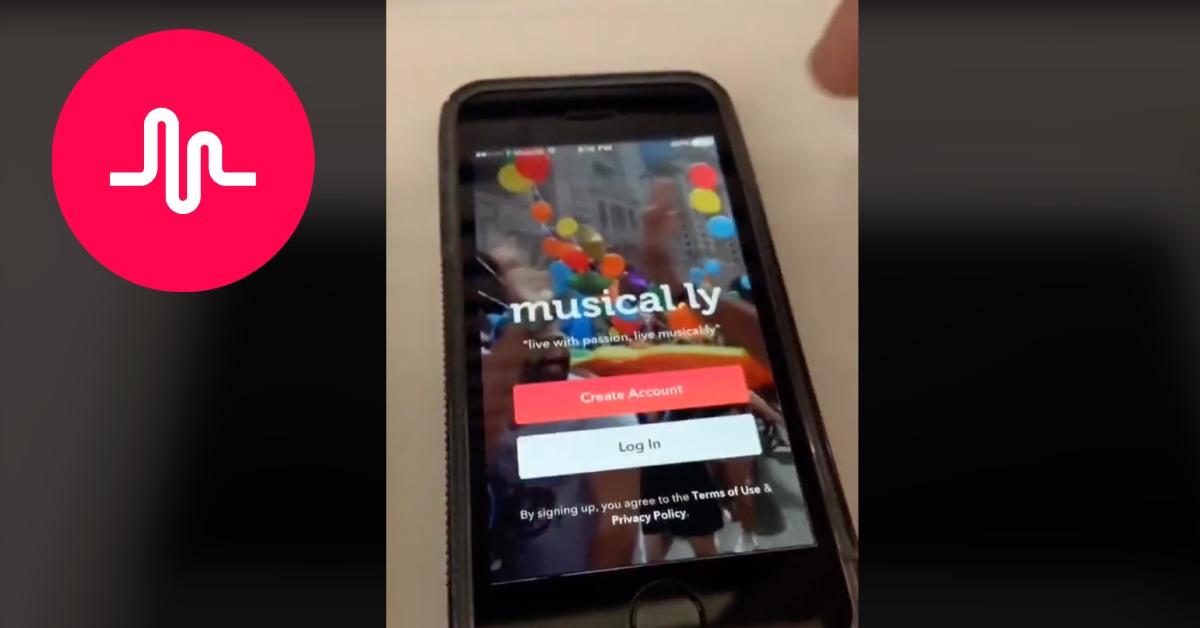 Musical.ly app before it shut down.