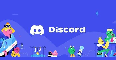 The Discord logo on a purple background.