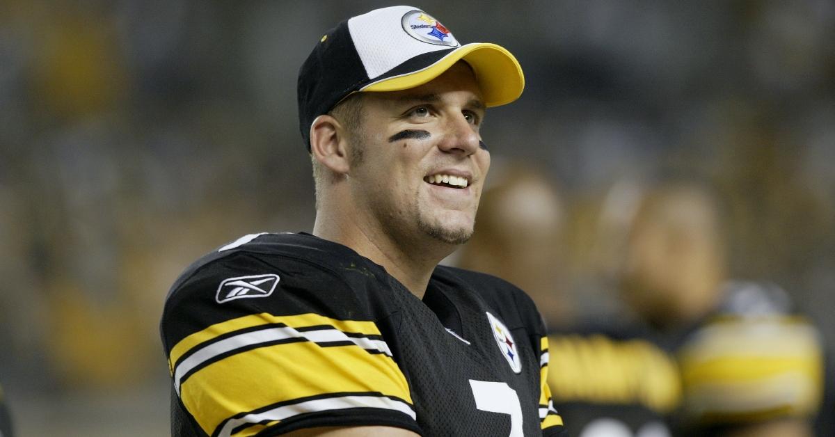 Ben Roethlisberger playing for the Pittsburgh Steelers