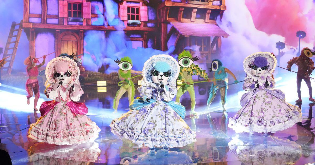 Lambs performing on 'The Masked Singer' stage.