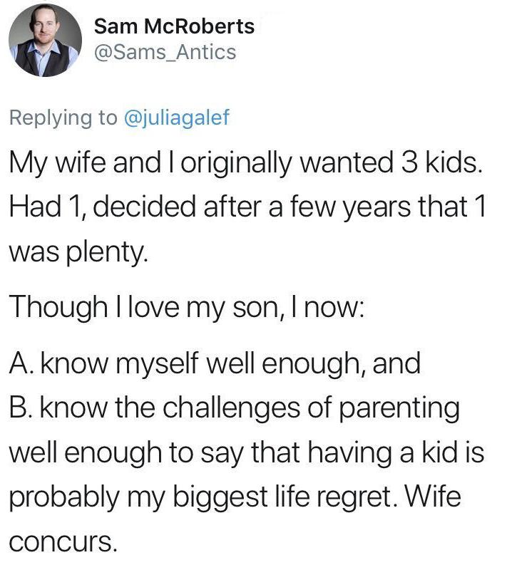 regret kids tweet