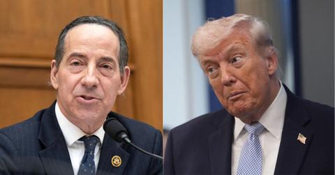 Jamie Raskin and Donald Trump