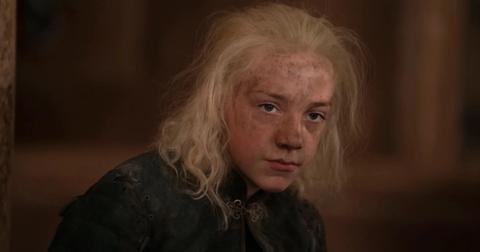 Leo Ashton as Aemond in 'House of the Dragon'