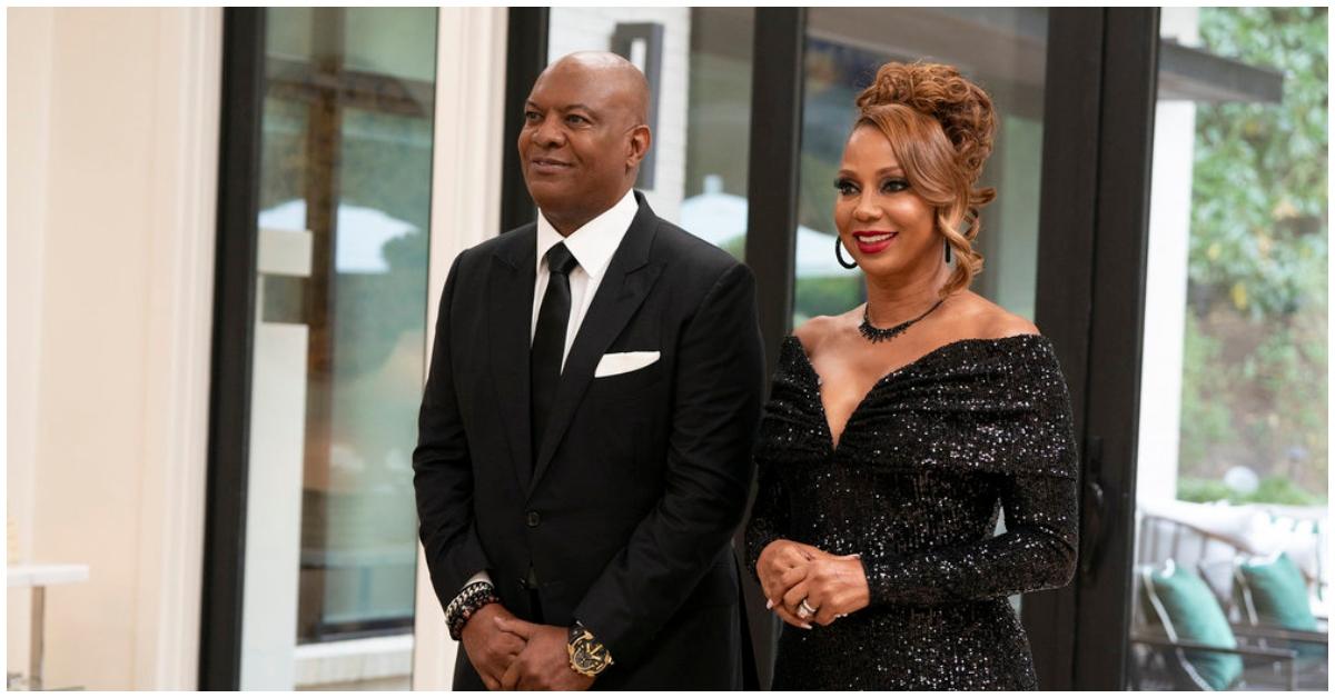 (l-r): Rodney Peete and Holly Robinson Peete on 'Queens Court' Season 2