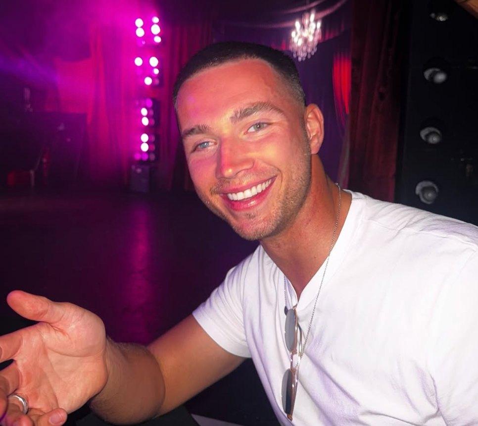 Ron Hall from 'Love Island' at a cabaret.