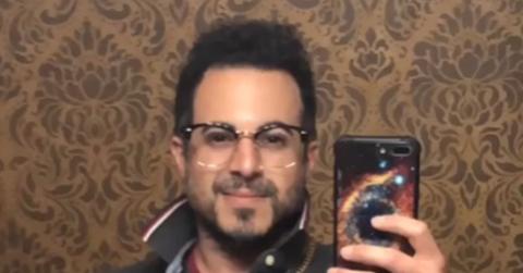 Spanish, real name Anthony Polichemi, taking a selfie