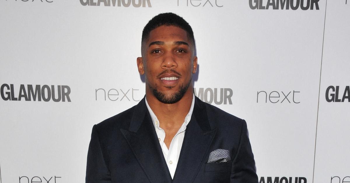 Anthony Joshua on the red carpet