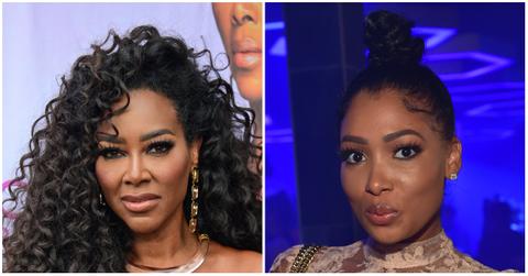 (l-r): Kenya Moore and Brittany Eady