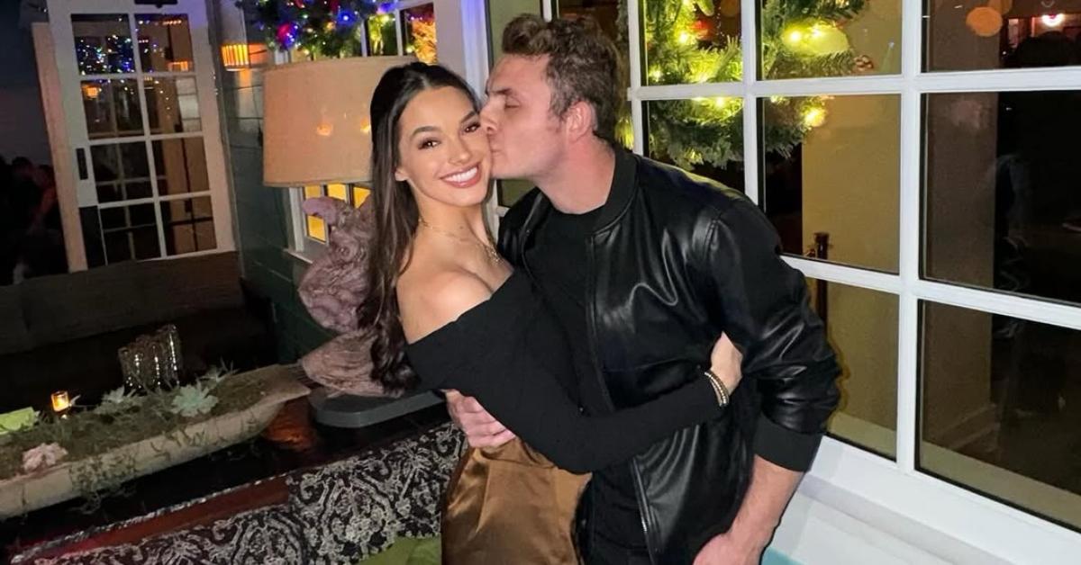 James Kennedy kisses Ally Lewber