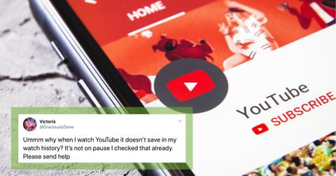 why is youtube history not working