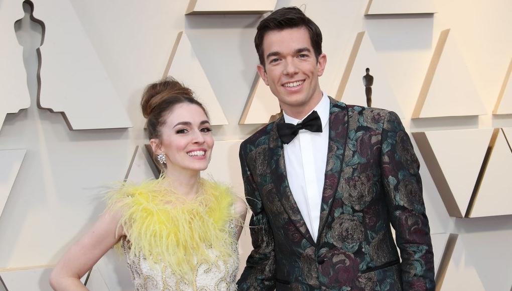 Anna Marie Tendler and John Mulaney at Academy Awards