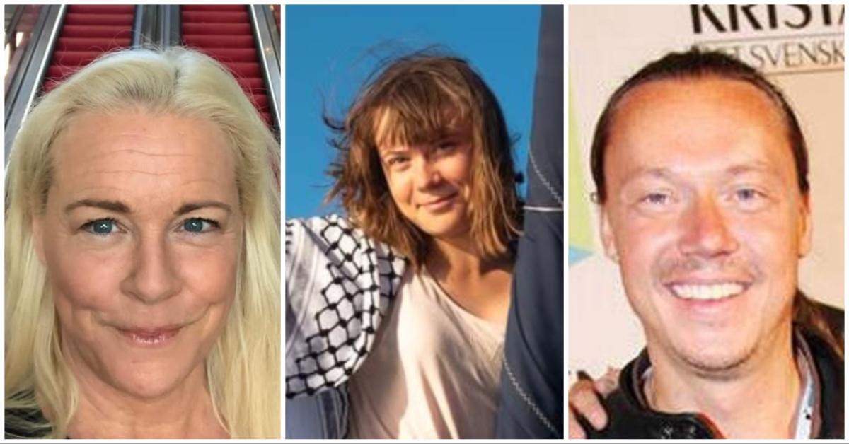 Malena Ernman, Greta Thunberg, and Svante Thunberg. 