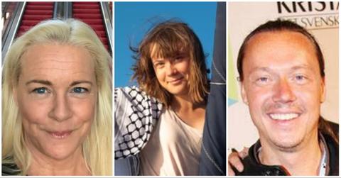 Malena Ernman, Greta Thunberg, and Svante Thunberg.