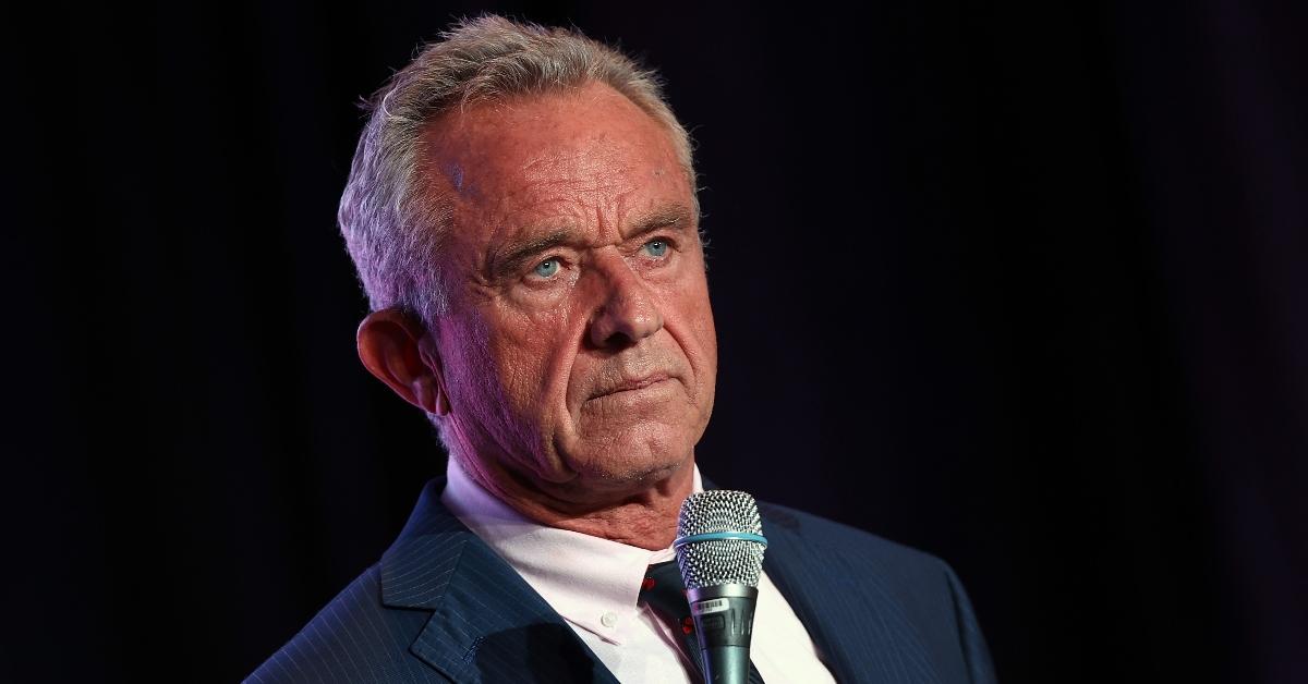 Independent presidential candidate Robert F. Kennedy Jr. speaks at the Libertarian National Convention on May 24, 2024 in Washington, DC. Kennedy is seeking qualification to be part of the first presidential debate currently scheduled on June 27 between Democratic presidential nominee President Joe Biden and Republican presidential nominee former President Donald Trump. (Photo by Kevin Dietsch/Getty Images)