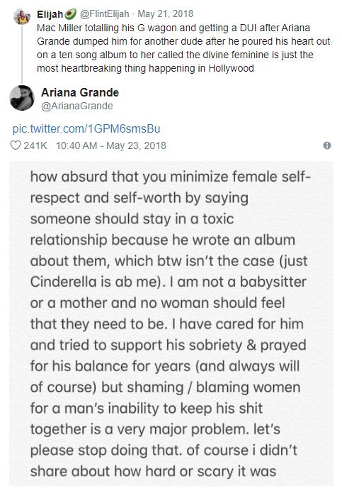 grande shut down miller blame