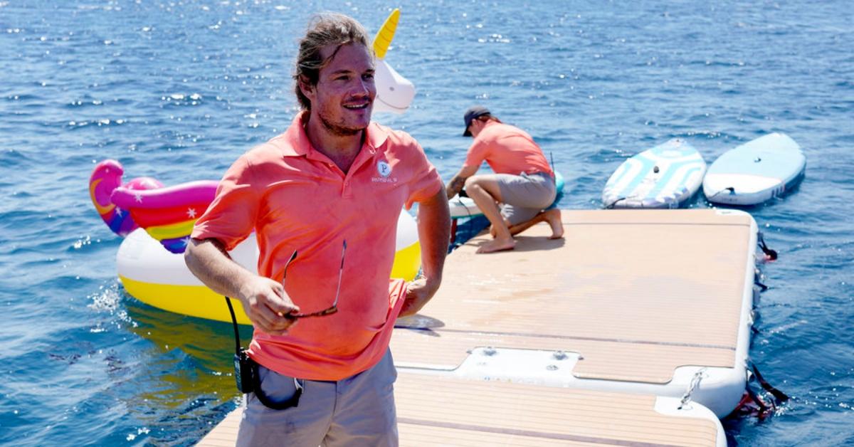 Gary King on a dock on 'Below Deck Sailing Yacht.'