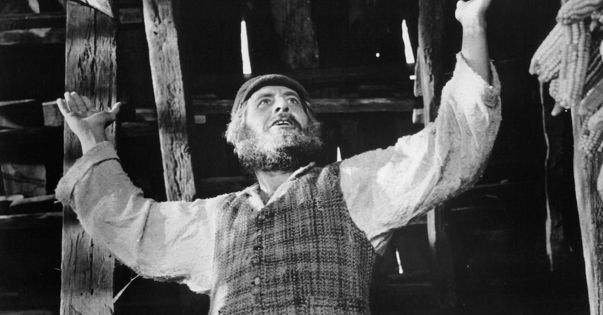 Topol as Tevye in 'Fiddler on the Roof'