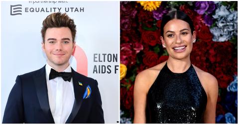 Chris Colfer and Lea Michele.