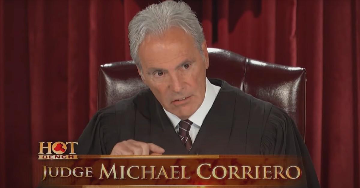 Judge Michael Corriero getting serious on the show