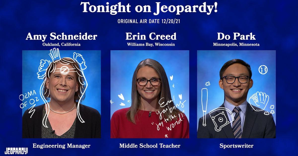 Amy Schneider 'Jeopardy!' game